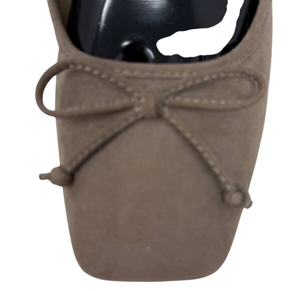 Liz Claiborne Flushing Womens Taupe Memory Foam Ballet Flats Faux Suede Size 7 - Picture 7 of 12